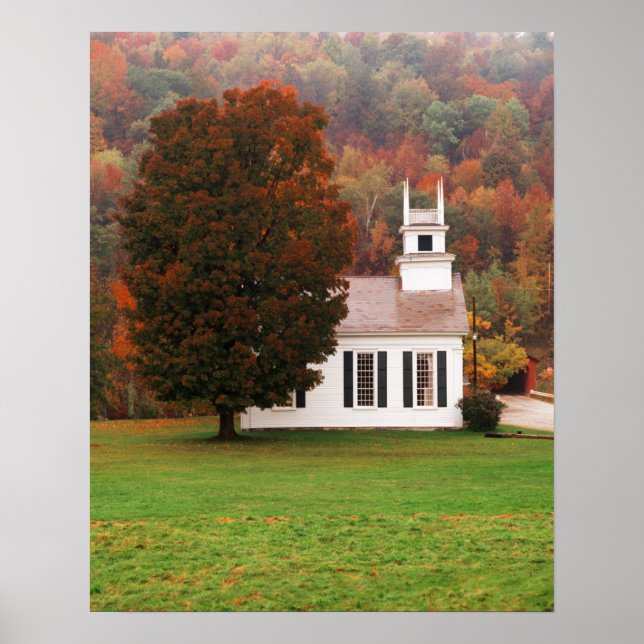 Póster Estados Unidos, Vermont, West Arlington, Capilla E (Frente)