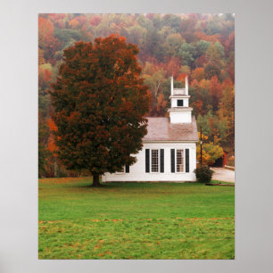 Póster Estados Unidos, Vermont, West Arlington, Chapel En