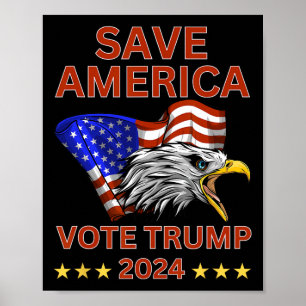 Póster Estados Unidos vota a Trump 2024 Nosotros, el pueb