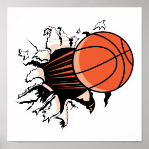 Póster estafa de baloncesto