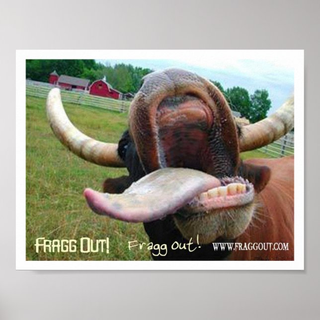 Póster estafa de lengua de vaca (Frente)