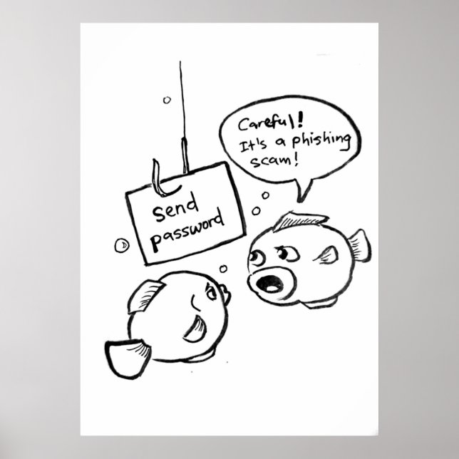 Póster Estafa de suplantación de identidad (Frente)