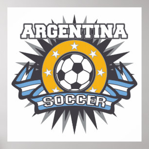 Póster Estallido de fútbol en Argentina
