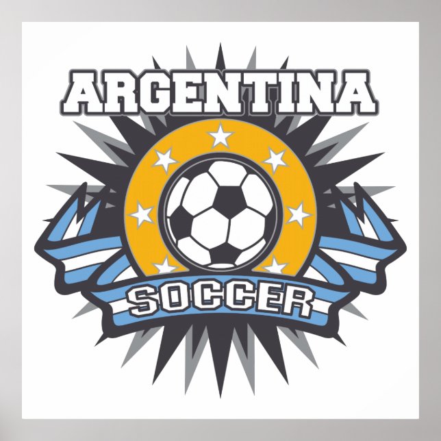 Póster Estallido de fútbol en Argentina (Frente)