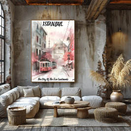 Póster Estambul: Ciudad de los Dos Continentes