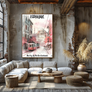 Póster Estambul: Ciudad de los Dos Continentes