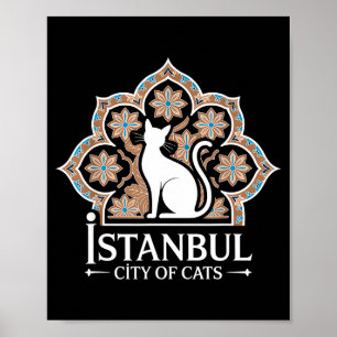 Póster Estambul Ciudad De Los Gatos Patrimonio Turco Hagi