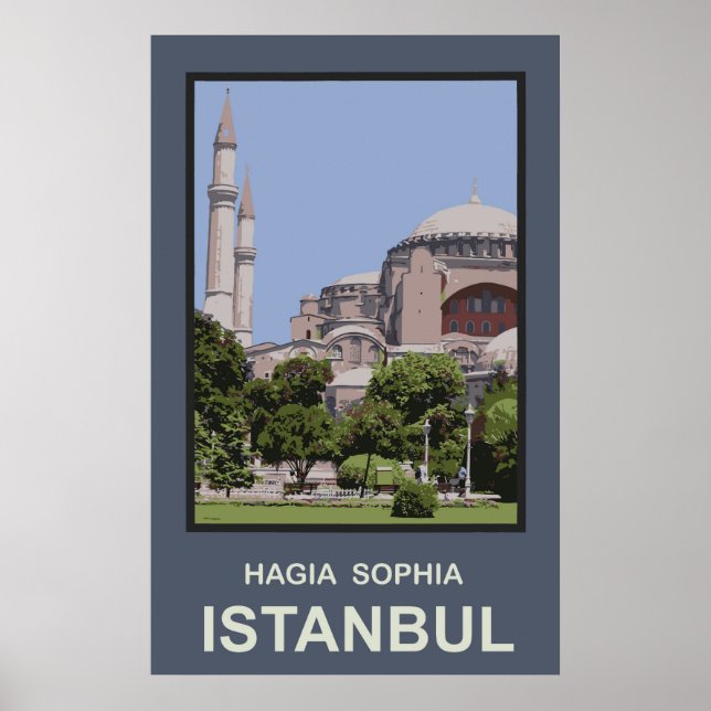 Póster Estambul Hagia Sophia (Frente)