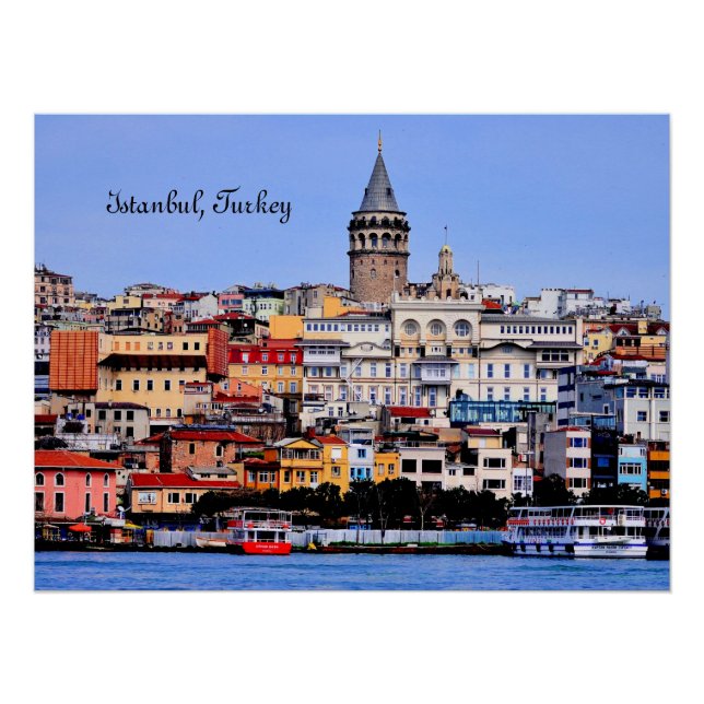 Póster Estambul, Turquía (Anverso)