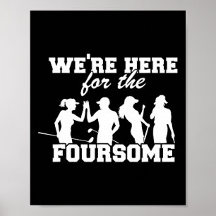 Póster Estamos Aquí Por El Cuarteto Divertido Sarcasmo Go