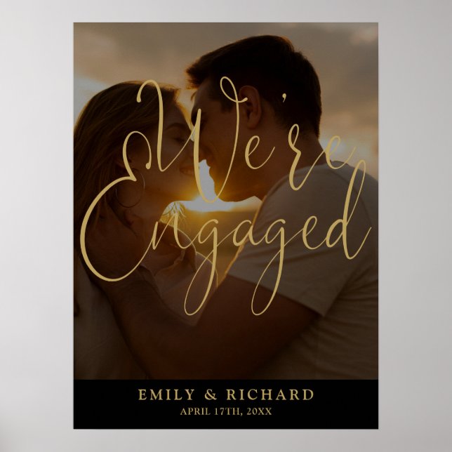 Póster Estamos comprometidos Letrero de bienvenida para l (Frente)