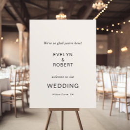 Póster Estamos contentos de que estés aquí, Minimalista b