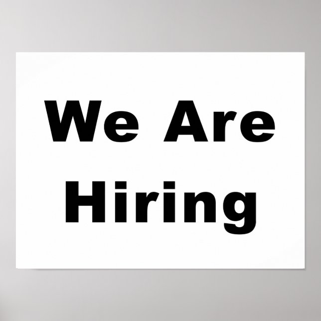 Póster Estamos Contratando Publicidad De Ventanilla Empre (Frente)