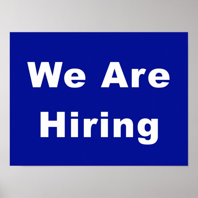 Póster Estamos Contratando Publicidad De Ventanilla Empre (Frente)