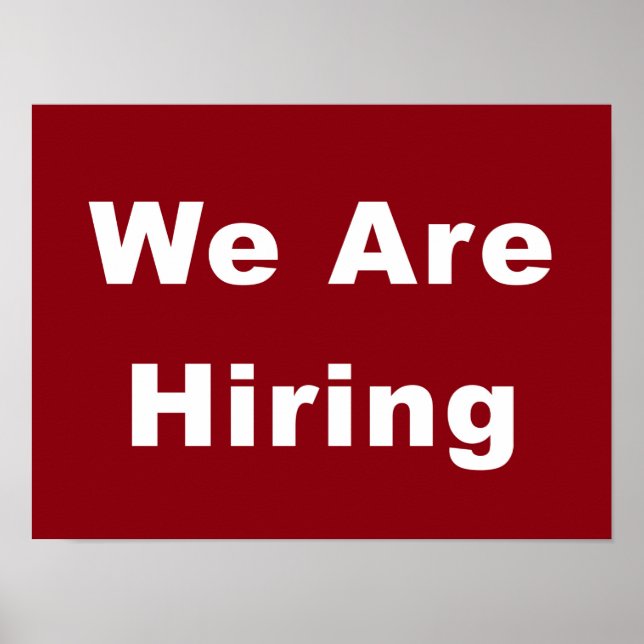 Póster Estamos Contratando Publicidad De Ventanilla Empre (Frente)