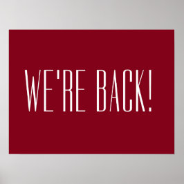 Póster Estamos de vuelta rojos