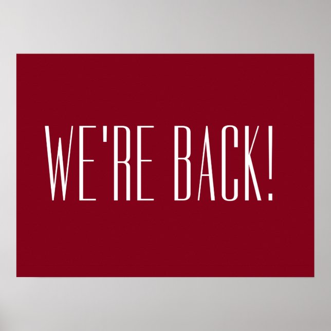 Póster Estamos de vuelta rojos (Frente)