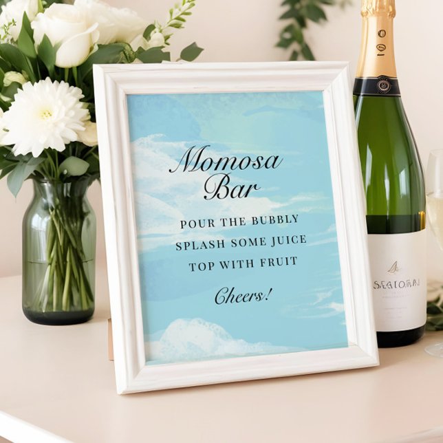 Póster Estamos en el Rótulo Baby Shower Mimosa Bar Cloud  (Subido por el creador)