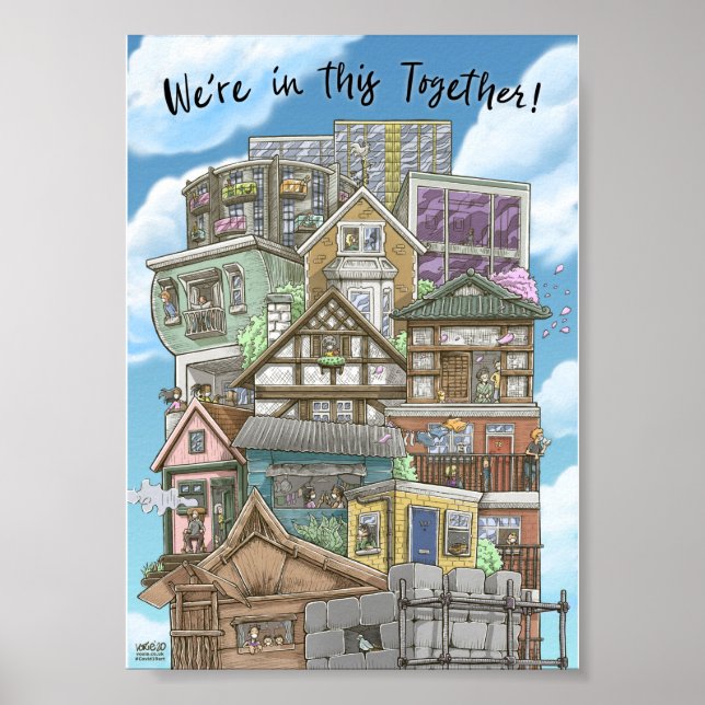 Póster Estamos en este Poster de Together (Coronavirus) (Frente)