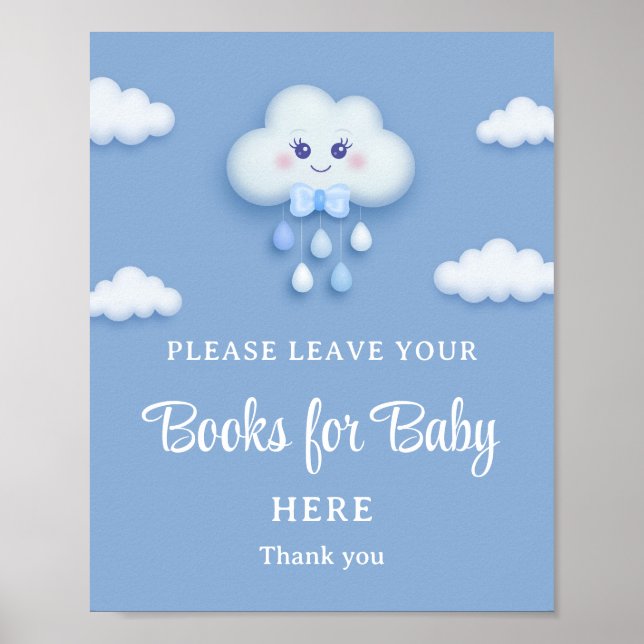 Póster Estamos en la nube nueve lindos libros en la nube  (Frente)