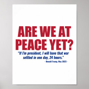 Póster ¿Estamos en paz todavía Rusia Ucrania Guerra Anti