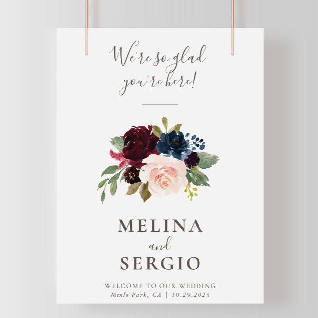 Póster Estamos encantados de que estés aquí, Boda clásico (Subido por el creador)