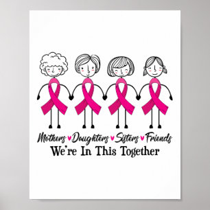 Póster Estamos Juntos Con Amigos Familiares De Cáncer De