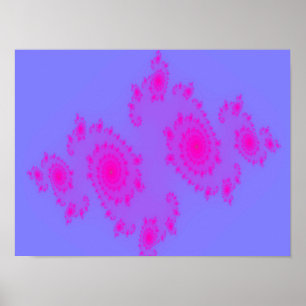 Póster Estampa de estornudo rosa