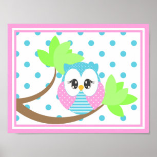Póster Estampa de Pequeño Búho 2
