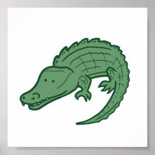 Póster Estampa Pequeña de Lagarto de Jungla