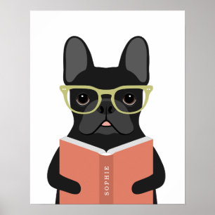 Póster Estampa personalizada de Bulldog Francés