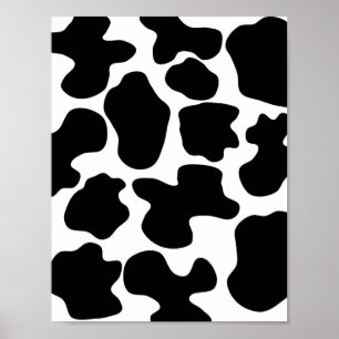 Póster Estampado de Vaca
