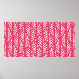 Póster estampado floral de estilo moderno