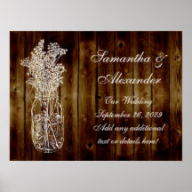 Estampilla de Mason Jar sobre el Planque de Madera