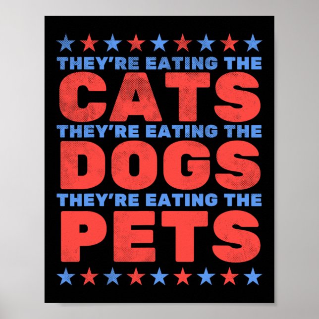 Póster Están comiendo a los perros (Frente)