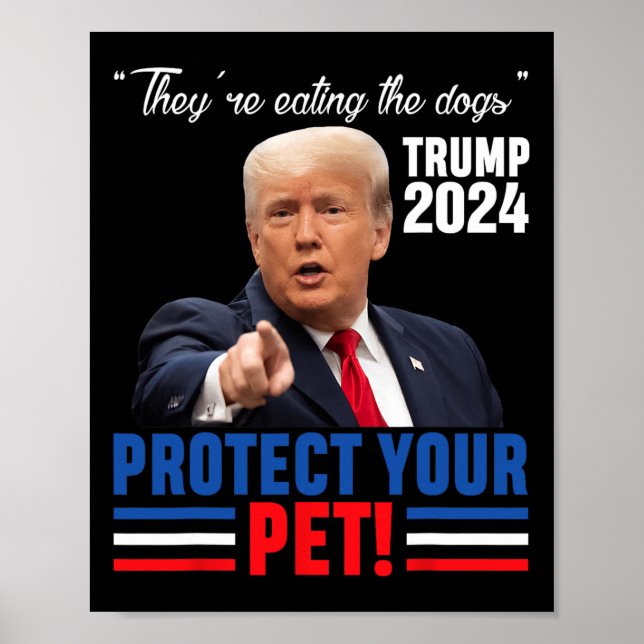 Póster Están comiendo a los perros El debate de Trump 202 (Frente)