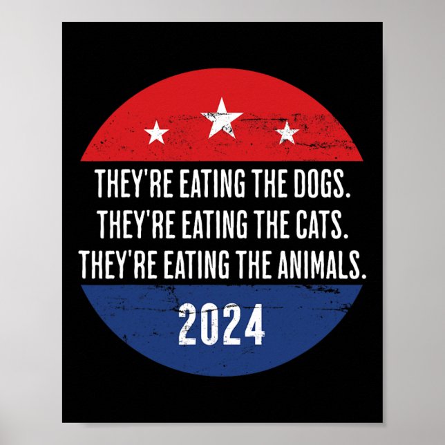 Póster Están comiendo los perros que comen los gatos Tru (Frente)