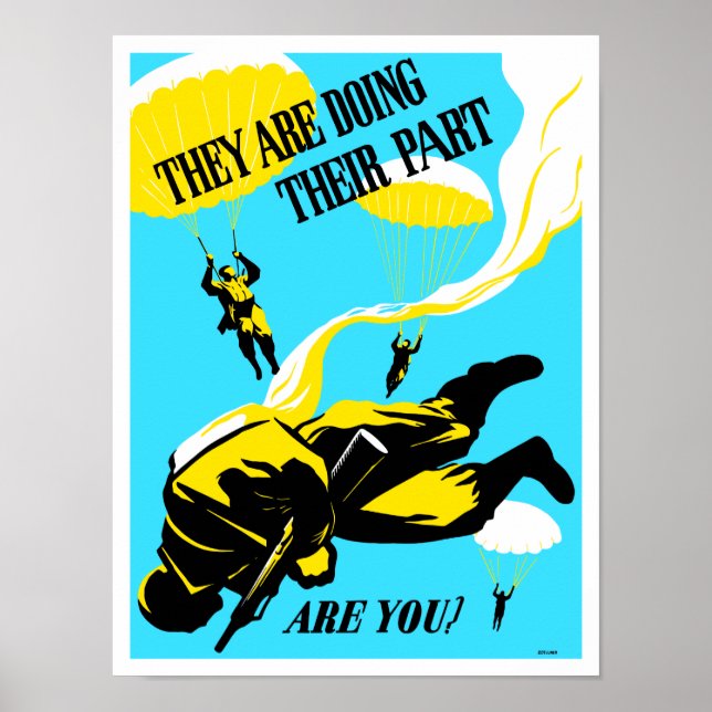 Póster Están Haciendo Su Parte, ¿Verdad? — WW2 (Frente)
