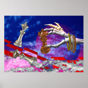 Póster Estancamiento jugado por manos muertas