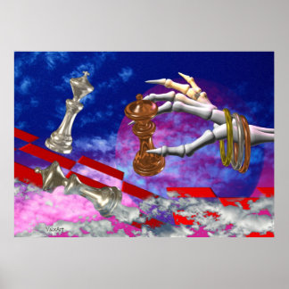 Póster Estancamiento jugado por manos muertas