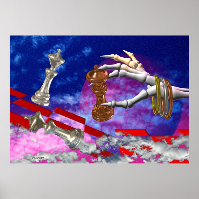 Póster Estancamiento jugado por manos muertas (Frente)