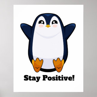 Póster Estancia de Pingüino Cuta Positiva