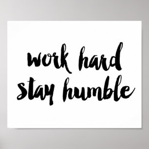 Póster Estancia dura del trabajo humilde