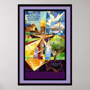 Póster Estandarte de Jesús del Árbol de la Vida