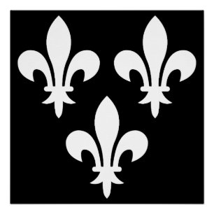 Póster Estandarte medieval de Francia