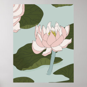 Póster Estanque de lirio de China