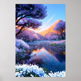 Póster Estanque de tranquilidad etérea