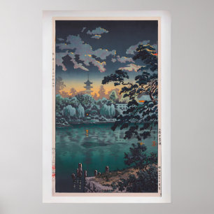 Póster Estanque Ueno Shinobazu por Tsuchiya Koitsu Vinta