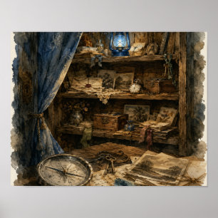 Póster Estante de Deseos de Roadstand Hollow, Placa RH-WC