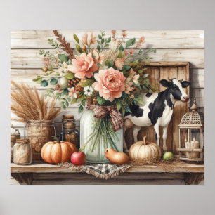 Póster Estante primitivo para el campo de la madera 6